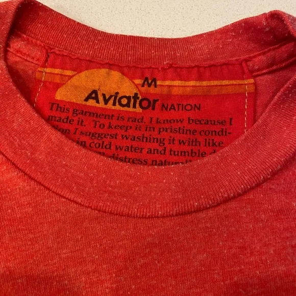 Aviator Nation Boyfriend Cropped Tee - Size Medium - Picture 3 of 6